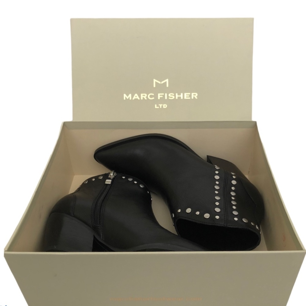 NEW Marc Fisher Deni Leather Ankle Boots, Weste… - Picture 8 of 8
